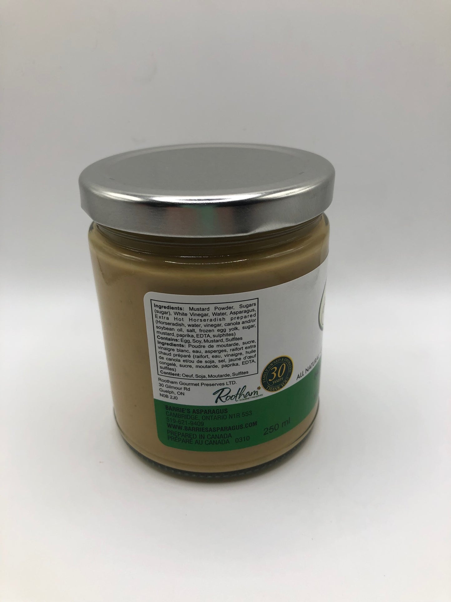 Horseradish Mustard with Asparagus 250ml