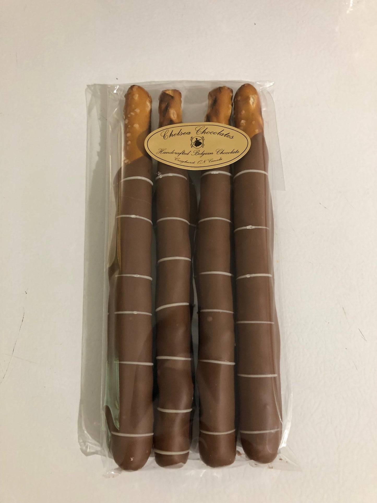 Chocolate Covered Pretzel Sticks - Package of 4 - 100g