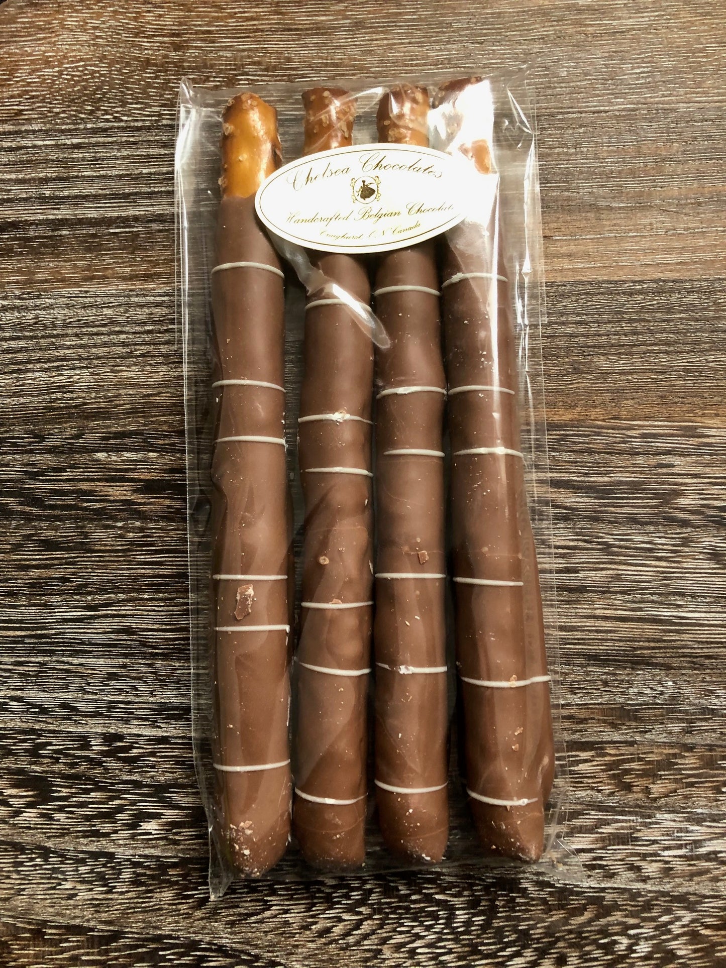 Chocolate Covered Pretzel Sticks - Package of 4 - 100g